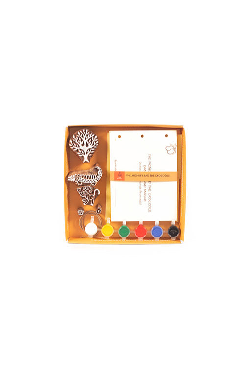 DIY Panchatantra Block Print Kit - Magar aur Bandar