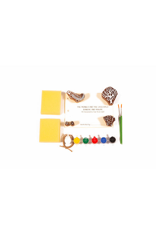 DIY Panchatantra Block Print Kit - Magar aur Bandar