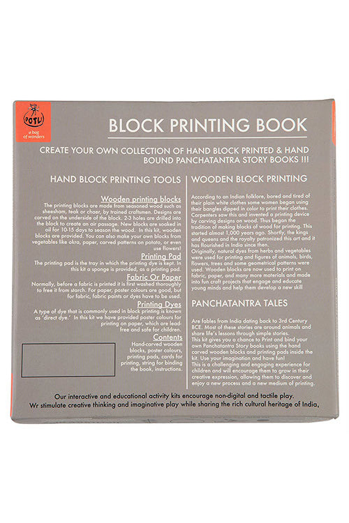 DIY Panchatantra Block Print Kit -Talktive Turtle