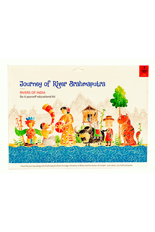 Educational Colouring Kit Learning Activity about Rivers Of India (River Brahmaputra)