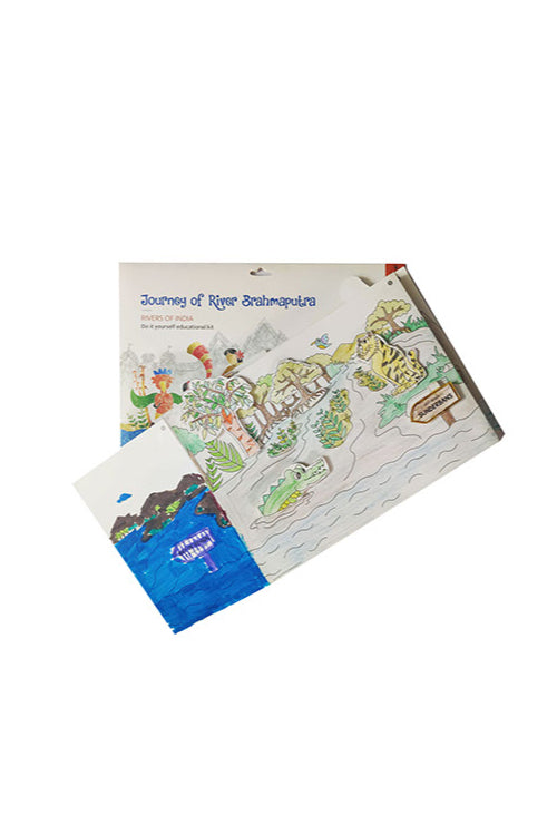 Educational Colouring Kit Learning Activity about Rivers Of India (River Brahmaputra)