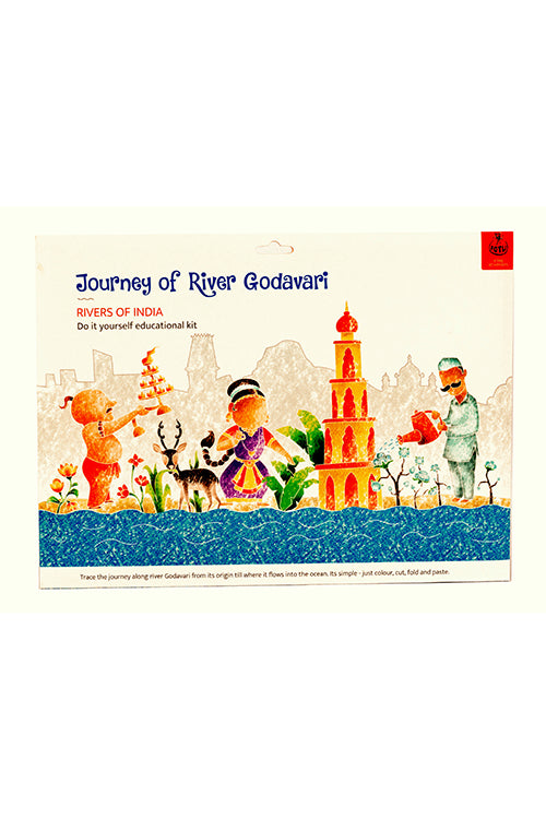 Educational Colouring Kit Learning Activity about Rivers Of India (River Godavari)