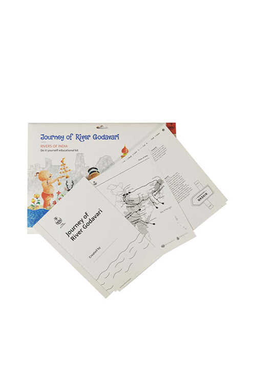 Educational Colouring Kit Learning Activity about Rivers Of India (River Godavari)
