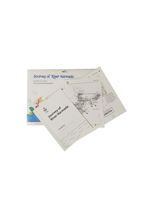 Potli Educational Colouring Kit Learning Activity about Rivers Of India (River Narmada)
