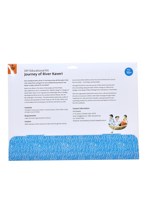 Potli Educational DIY Colouring and Learning Activity kit About Rivers of India (River Kaveri ( 10 Years +)