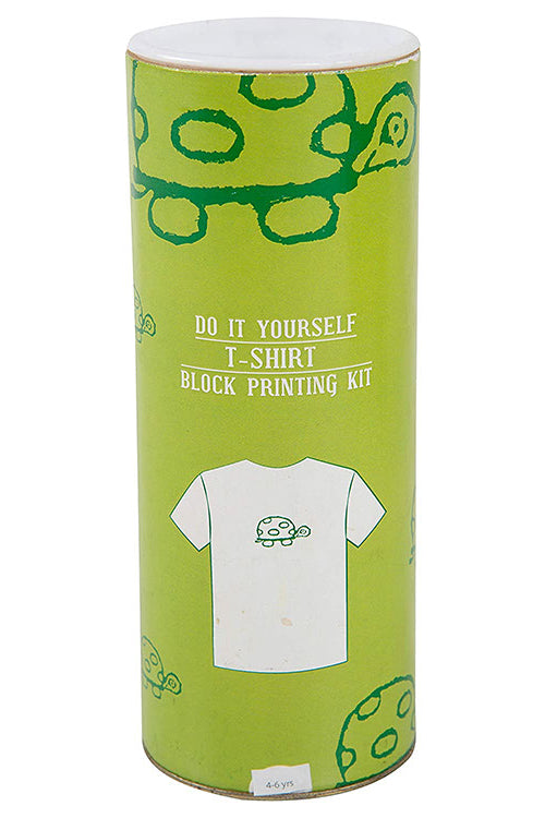 POTLI DIY Craft Kit Block Print Your T-Shirt (Turtle)