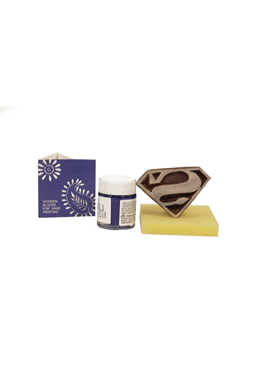 Potli DIY T Shirt Block Print Kit - Superman