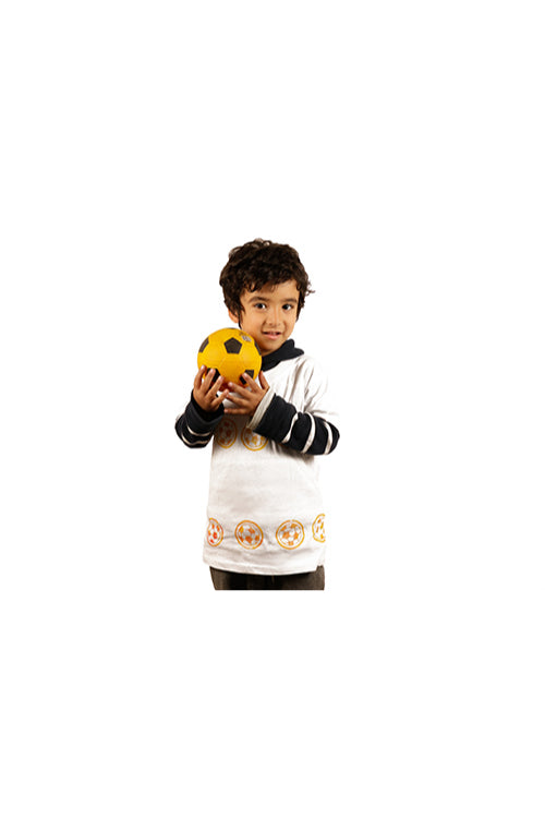 POTLI DIY Craft Kit Block Print Your T-Shirt (Football)