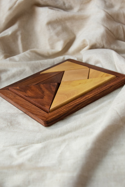 Handcrafted Wooden Tangram Puzzle