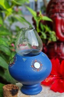 Antarang- Traditional oil lamps- Persian Blue (Set of 2)