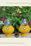 Antarang- Traditional oil lamps- Yellow (Set of 2)