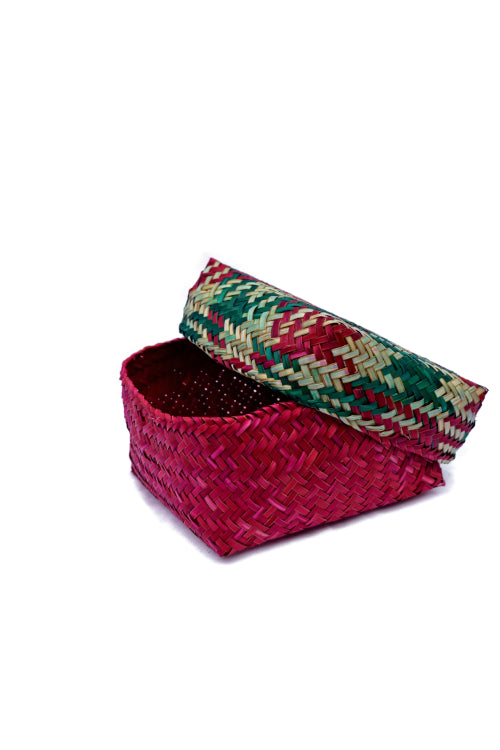 Handmade Sitalpati  Gift Box Set Of 3 (Red)