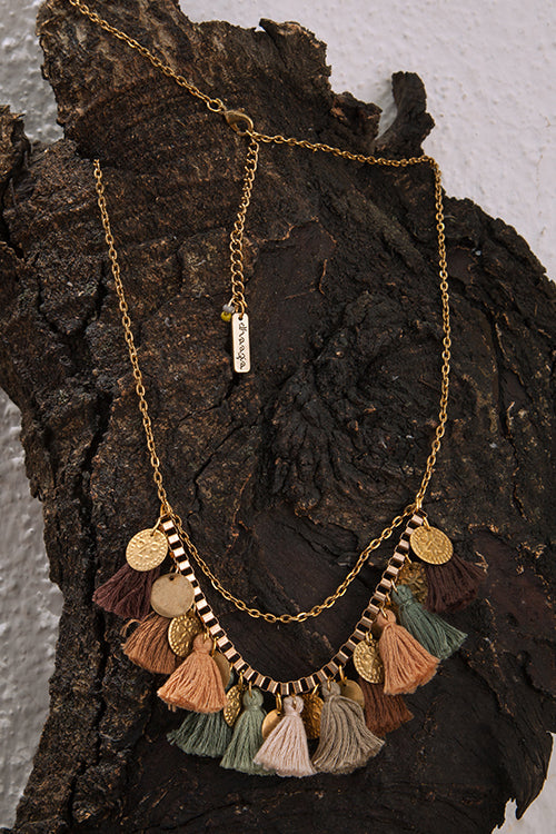 Dhaaga Earthy Box Chain Necklace