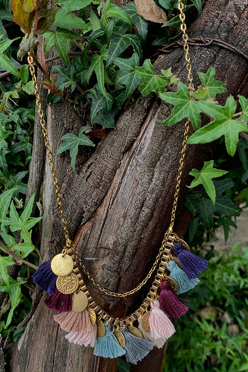 Dhaaga Wine Box Chain Necklace