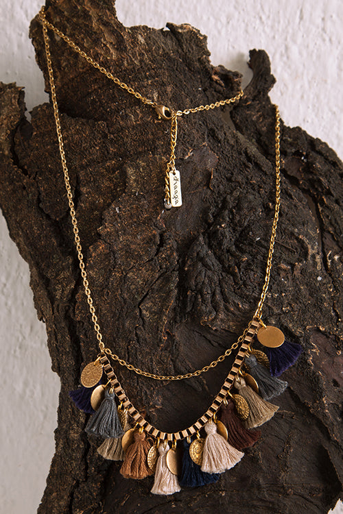 Dhaaga Hazelnut Box Chain Necklace