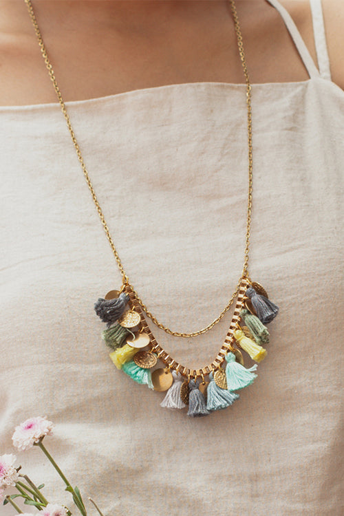 Dhaaga Harvest Glow Box Chain Necklace