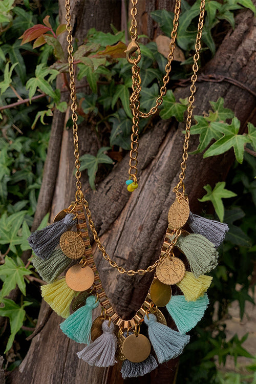 Dhaaga Harvest Glow Box Chain Necklace