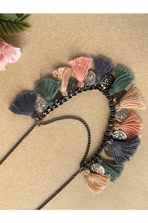 Dhaaga Urban Pastel Box Chain Necklace