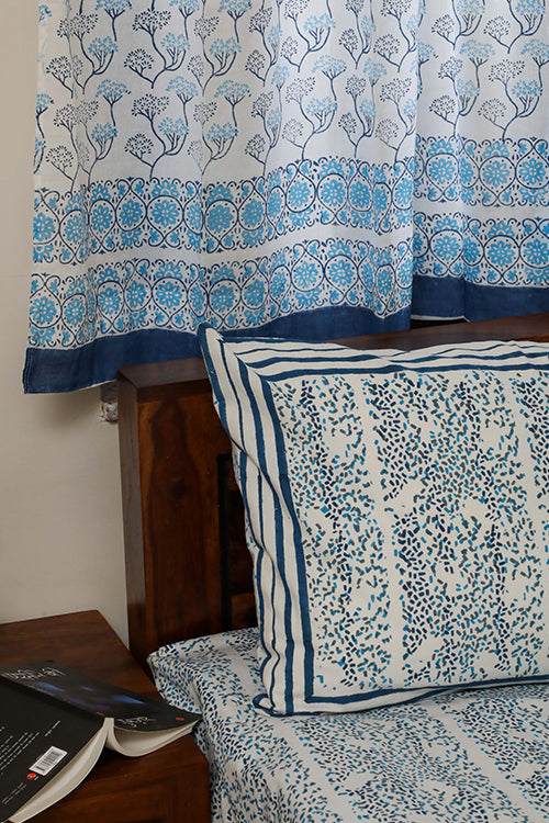 Sootisyahi 'Ambar' Handblock Printed Cotton Bedsheet