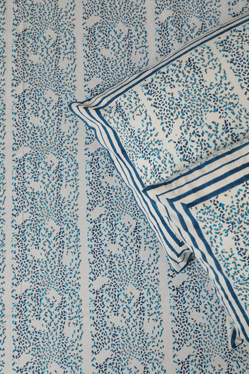 Sootisyahi 'Ambar' Handblock Printed Cotton Bedsheet