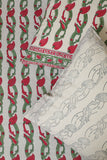 Sootisyahi 'Dream of Plums' Handblock Printed Cotton Bedsheet