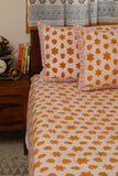 Sootisyahi 'Stars of Autumn' Handblock Printed Cotton Bedsheet