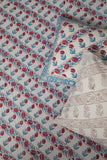 Sootisyahi 'Dream of Flowers' Handblock Printed Cotton Bedsheet-28