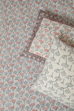 Sootisyahi 'Flowering Blossom' Handblock Printed Cotton Bedsheet