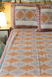 Sootisyahi 'Rivaaz' Handblock Printed Cotton Bedsheet