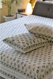 Sootisyahi 'Meaningful Minimal' Handblock Printed Cotton Bedsheet