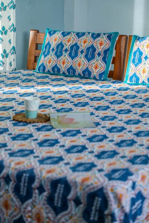 Sootisyahi 'Print Frenzy' Handblock Printed Cotton Bedsheet