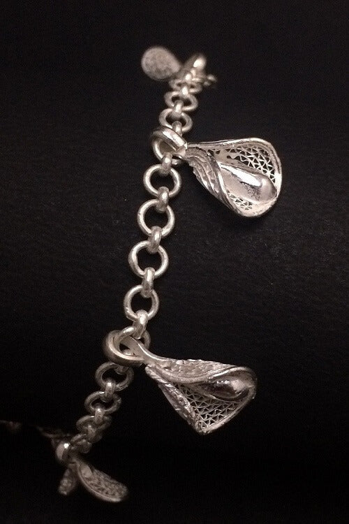 Silver Linings "Pankhuriyan" Silver Filigree Handmade Bracelet