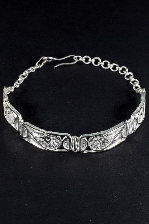 Vintage antique design handmade 925 sterling silver open face cuff bracelet  kada excellent indian gifting jewelry for mens womens CUFF123  TRIBAL  ORNAMENTS
