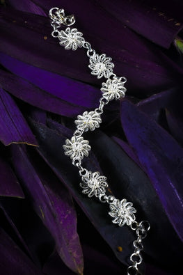 Buy Silver Linings Classic Handmade Silver Filigree Necklace Set Online –  Okhaistore