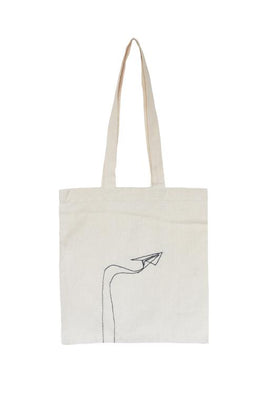 Okhai â€˜Paper Planeâ€™ Pure Cotton Tote Bag
