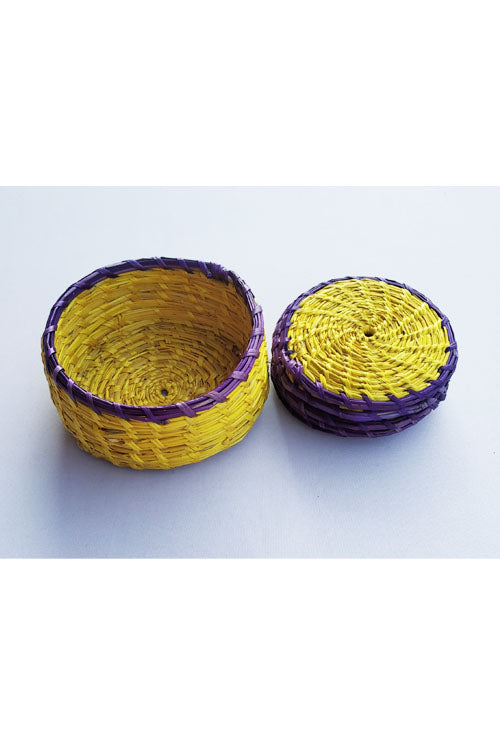 Handcrafted-Sikki-grass-Coaster-set