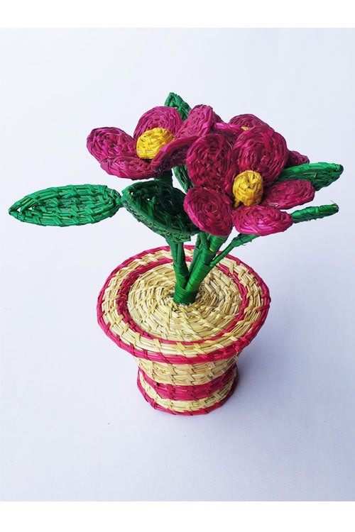 Handcrafted-Sikki-grass-Flower-Vase