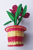 Handcrafted-Sikki-grass-Flower-Vase