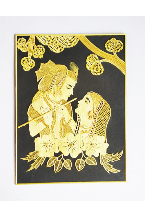 Handcrafted-Sikki-grass-Radha-Krishna-Painting-1