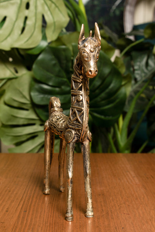 Dhokra Craft Curio (Large) - Horse