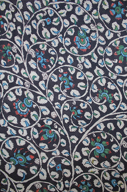 Creative Bee 'NINA' Natural Dye Hand-Painted Kalamkari Cotton Fabric x 0.50 Meter