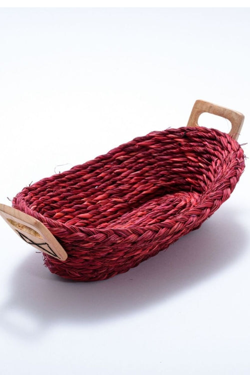 Kadam Haat Handmade Babui Honey Bread Basket (Set Of 2)