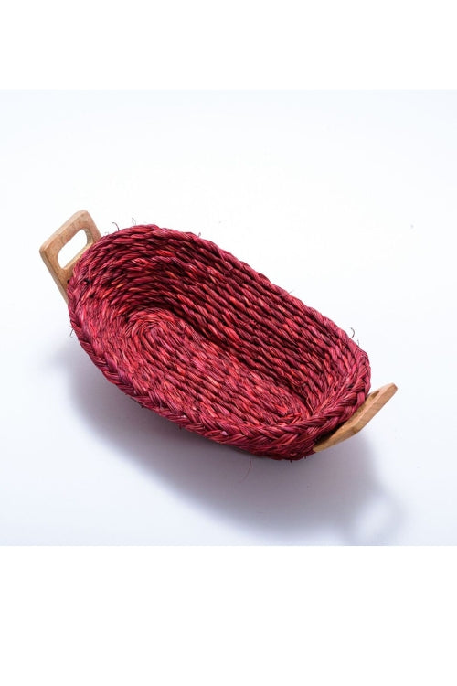 Kadam Haat Handmade Babui Honey Bread Basket (Set Of 2)