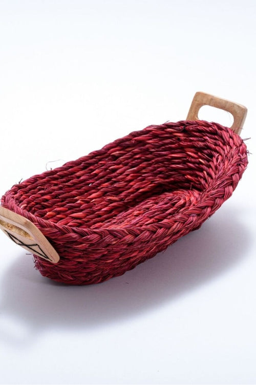 Kadam Haat Handmade Babui Honey Bread Basket (Set Of 2)