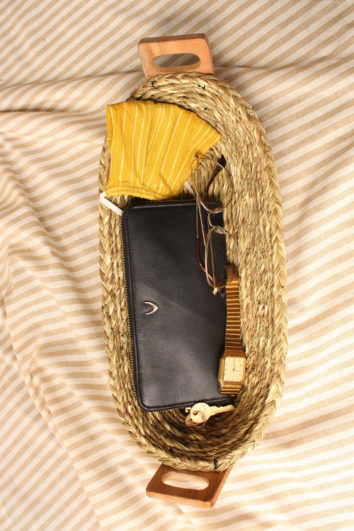 Kadam Haat Handmade Sabai Grass Bread Basket - Large (Natural)
