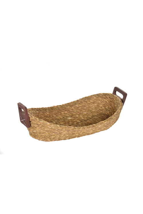 Kadam Haat Handmade Sabai Grass Bread Basket - Large (Natural)