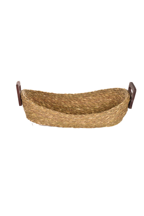 Kadam Haat Handmade Sabai Grass Bread Basket - Large (Natural)