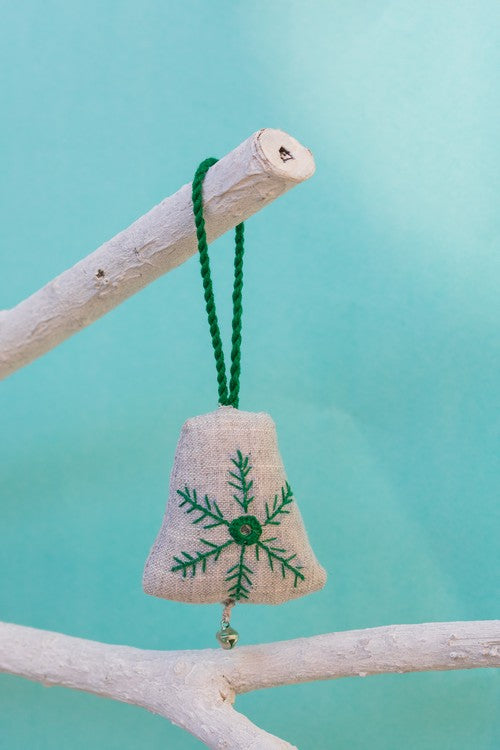 Okhai 'Rudolph' Hand Embroidered Christmas Ornament