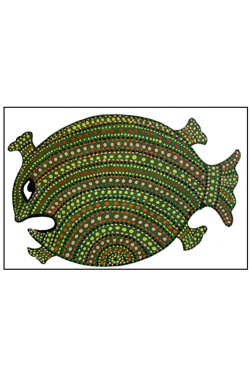 Froggmag' Folk Painting Bhil - Fat Fish