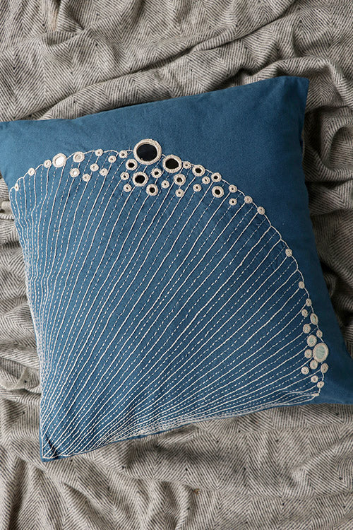Okhai 'Clamshell' Hand Embroidered Cushion Cover – Okhaistore